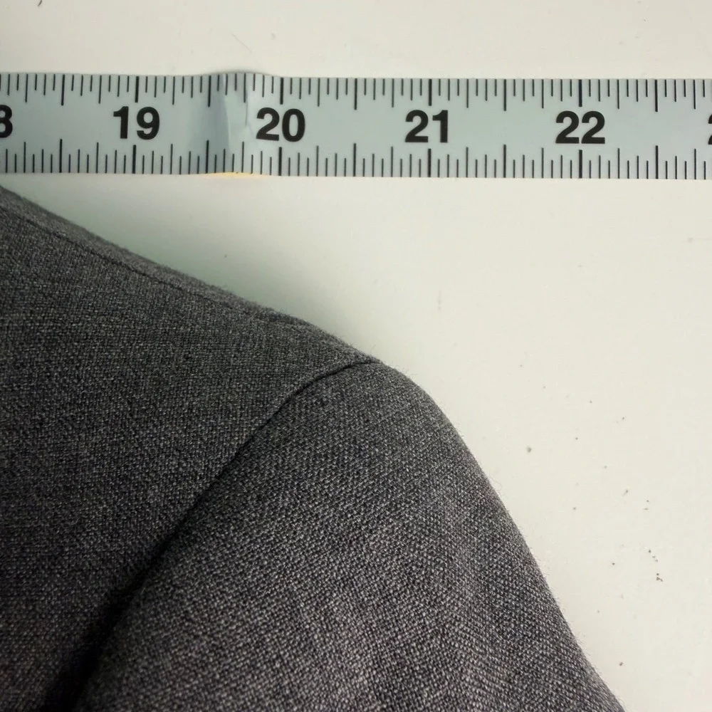 Jos. A.‎ Bank Mens 44L Suit Jacket Grey Two Button Blazer Professional 100% Wool